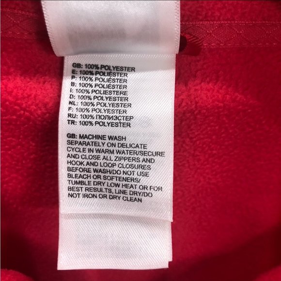 The North Face Women's Hot Pink 1/4 Zip Fleece Polartec Pullover Sweater Medium - Picture 8 of 8